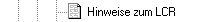     Hinweise LCR
